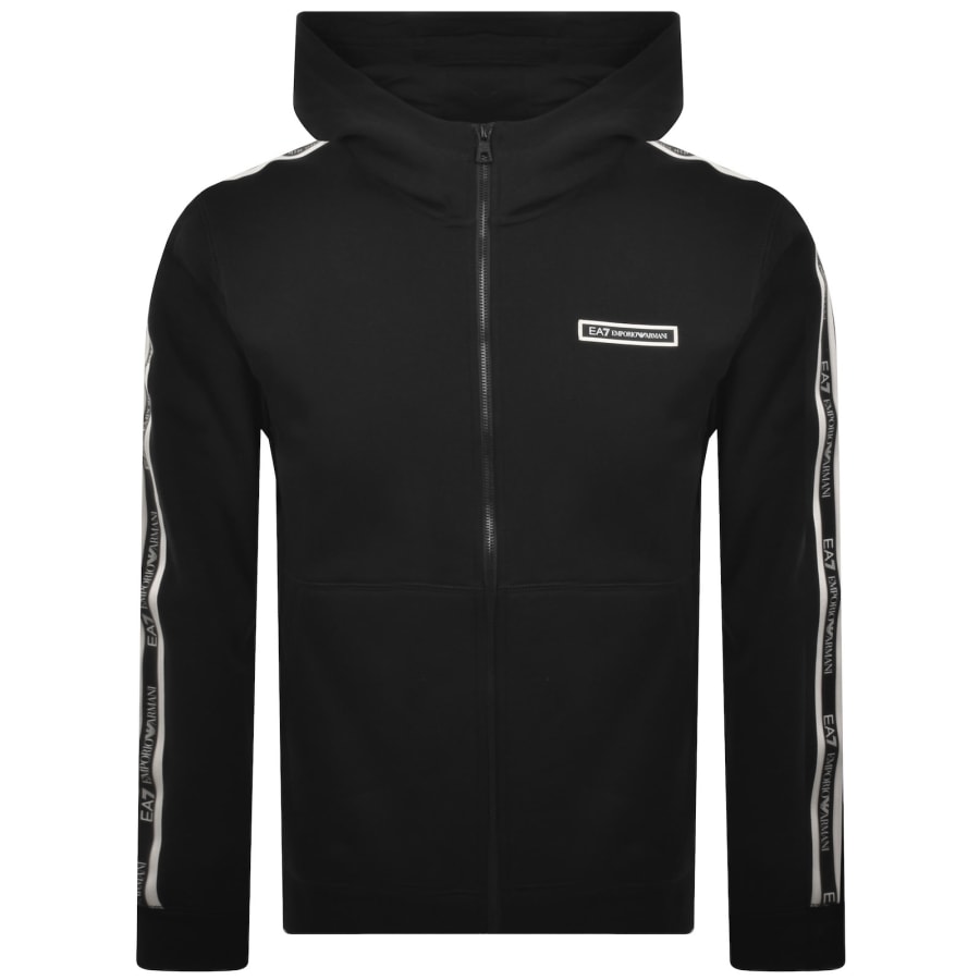 EA7 Emporio Armani Zip Hoodie Black | Mainline Menswear us